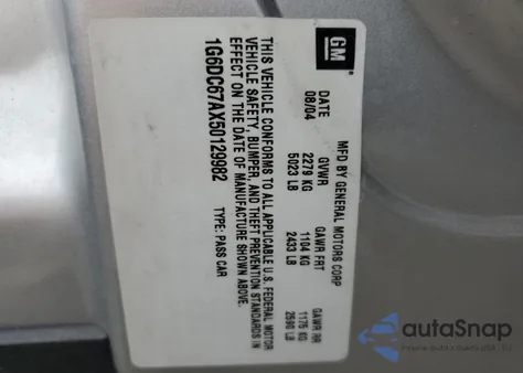 2005 Cadillac Sts from USA, damaged, VIN 1G6DC67AX50129982